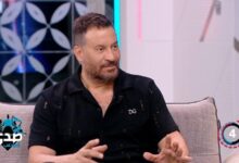 صورة النجم ماجد المصري يحتفل بالفركش مع فريق اولاد الراعي