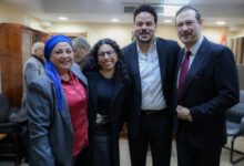 صورة بالصور.. تكريم مصطفي غريب وأيمن الشيوي في افتتاح مهرجان المسرح العالمي 41