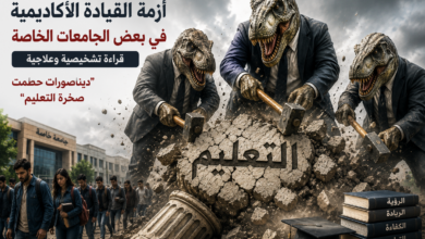 صورة أزمة القيادة الأكاديمية في بعض الجامعات الخاصة: قراءة تشخيصية وعلاجية (ديناصورات حطمت صخرة التعليم)