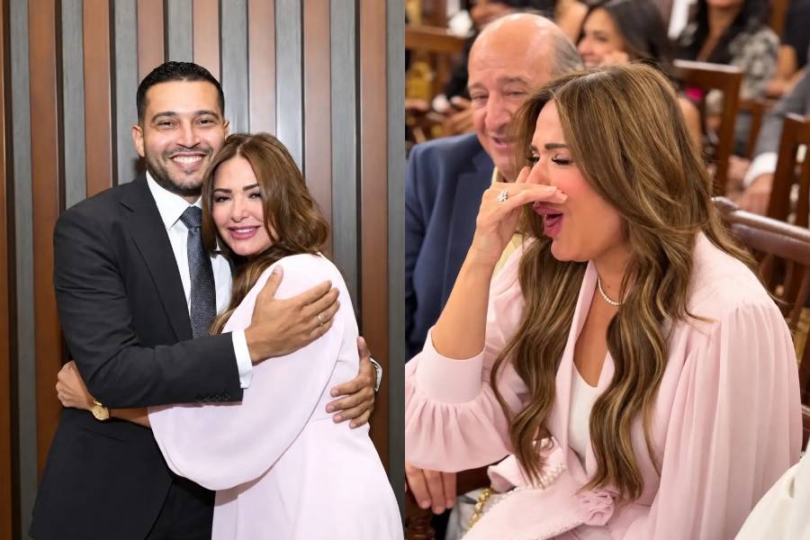 الفنانة صابرين تحتفل بزفاف ابنها بحضور نخبة من نجمات ونجوم الفن والإعلام والأصدقاء